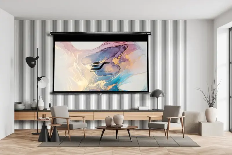Проекционный экран настенный ручной ELITE SCREENS 120" (16:9) 265,7х149,4 Black case (M120UWH2) - фото - №6