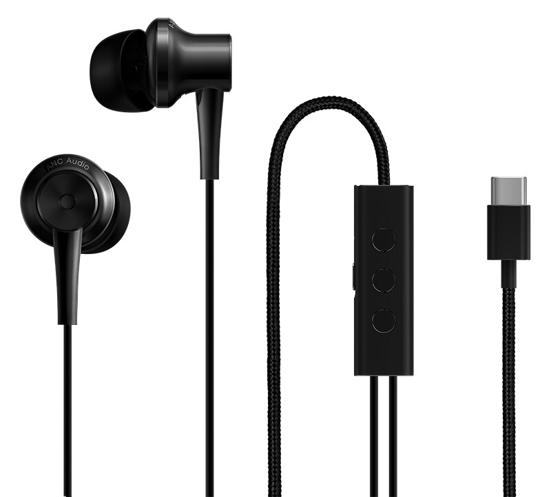 Навушники Xiaomi Mi In-ear headphones Noise Reduction Type-C (Black) фото