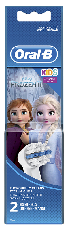 Змінні насадки до зубної щітки Oral-B Kids Disney Frozen 2 2шт (4210201383994) фото