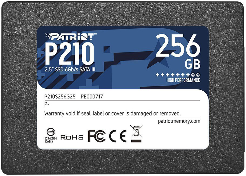 SSD Накопитель 2.5 Patriot 256GB SATA TLC P210 P210S256G25 фото