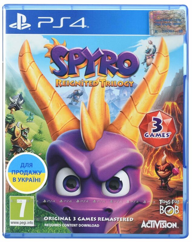 Диск Spyro Reignited Trilogy (Blu-ray, English version) для PS4 (7242175) - фото - №0