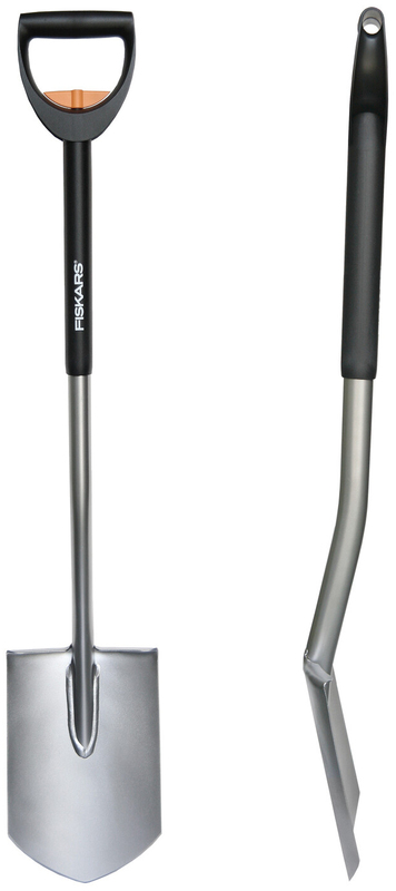 Лопата Fiskars садовая штыковая SmartFit 105,4-125 см, 1620 г с телескопической ручкой (1001567) фото