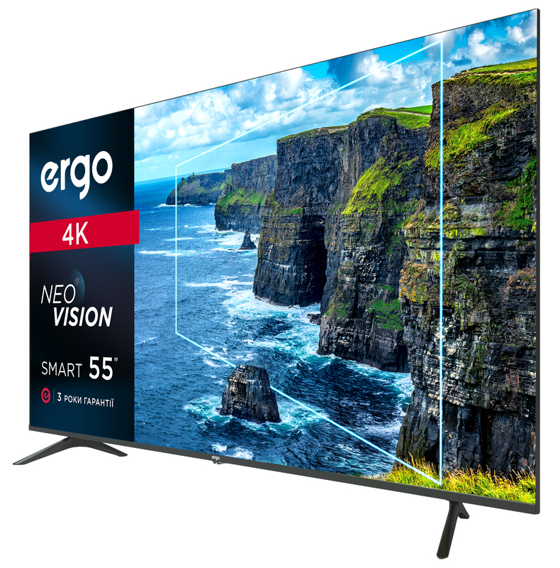 Телевізор Ergo 55" UHD 4K Smart TV (55DUS8000) фото
