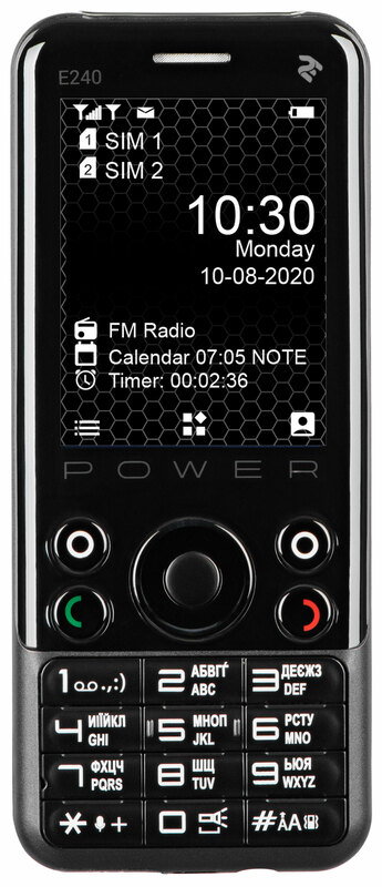 2E E240 Power Dual Sim Black (680576170088) фото