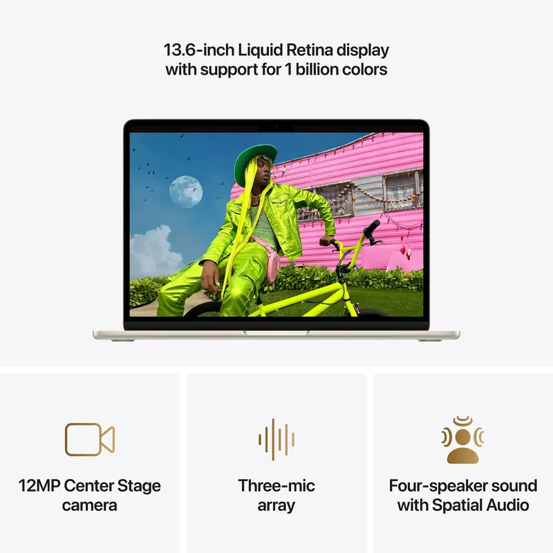 Ноутбук Apple MacBook Air M5 Chip 13" 16/1TB Starlight (MDHC4) 2026 - фото - №5