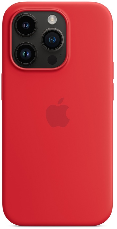 Чохол Apple Silicone Case with MagSafe (PRODUCT Red) MPTG3ZE/A для iPhone 14 Pro фото