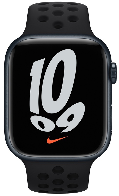 Ремінець для годинника Apple Watch 45 mm (Black/Black) Nike Sport Band MPH43ZM/A фото