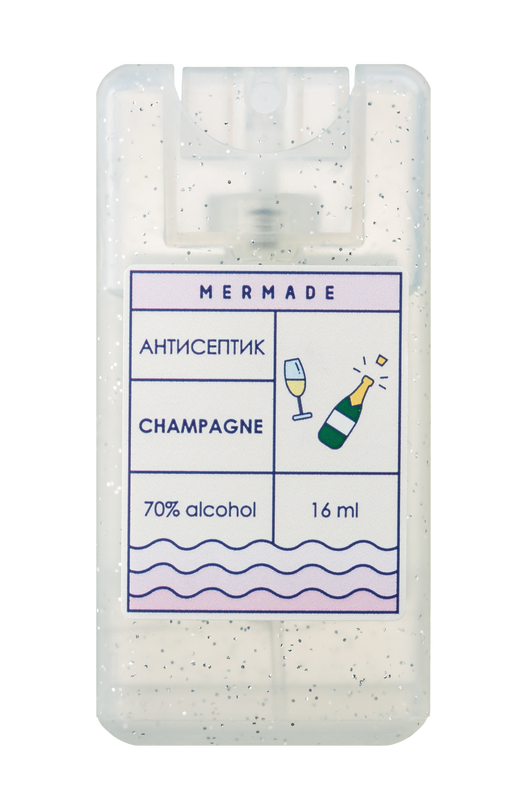 Антисептик-спрей для рук Mermade - Champagne 16 ml MRA0006S фото