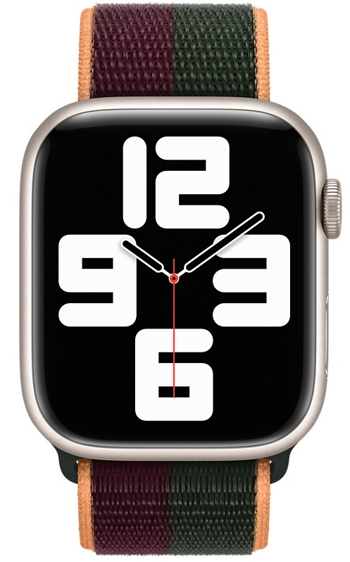 Ремінець для годинника Apple Watch 45 (Dark Cherry/Forest Green) SL-ZML ML323ZM/A фото