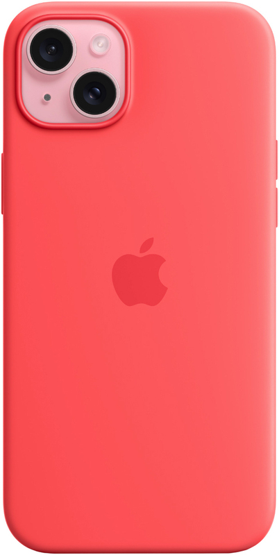 Чохол для iPhone 15 Silicone Case with MagSafe Guava (MT0V3ZM/A) фото