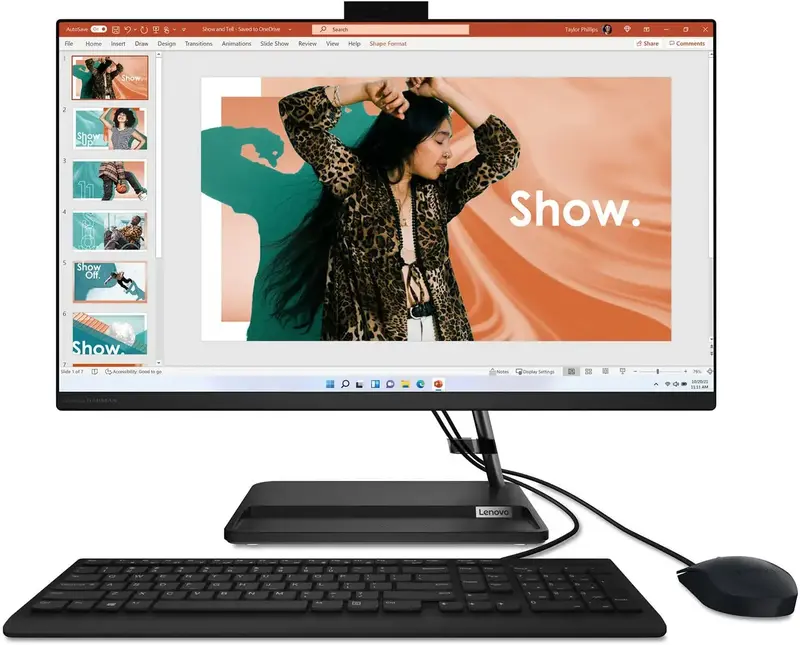Моноблок Lenovo IdeaCentre 3 27IAP7 Black (F0GJ00T6UO) - фото - №3