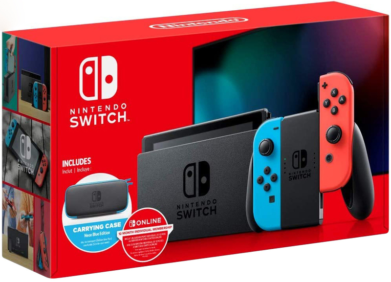 Ігрова консоль Nintendo Switch Neon (Blue/Red) + Чохол фото