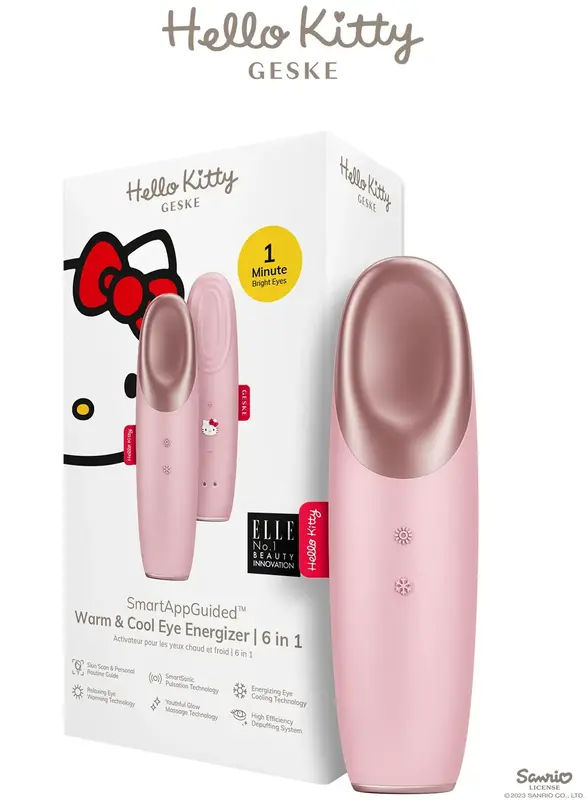 Энерджайзер для глаз GESKE Warm & Cool Eye Energizer 6 в 1 by Hello Kitty розовый фото