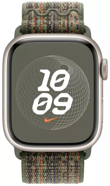 Ремінець для годинника Apple Watch 41mm (Sequoia/Orange) Nike Sport MTL33ZM/A Loop фото