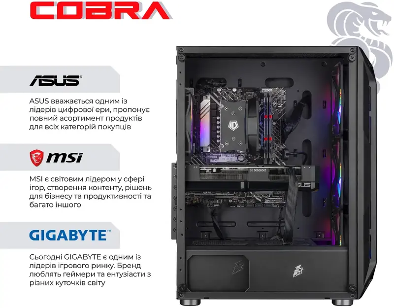 Персональний комп'ютер COBRA Advanced (A55.32.S5.96XT.22461) - фото - №3