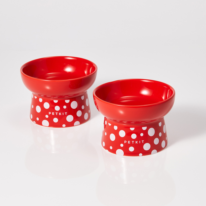Керамічна миска PETKIT Polka Dot Bowl (Red) фото