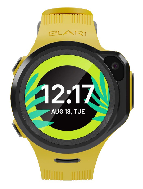 Детские смарт-часы с GPS-трекером Elari KidPhone 4G Round (Yellow) KP-4GRD-Y фото