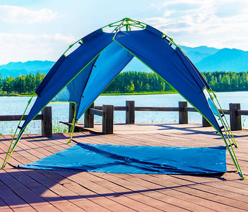 Многофункциональная автоматическая палатка Early Wind 3 people Blue/Green (235*225*135 см) HW010401 фото