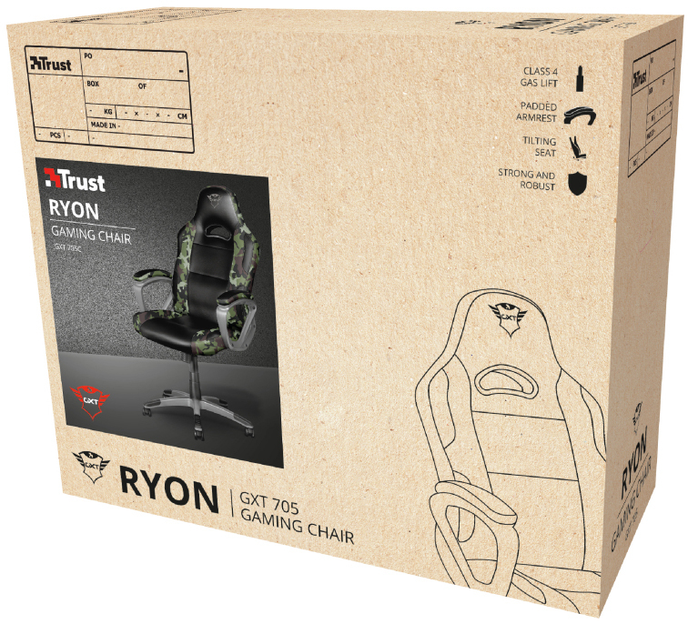 Ігрове крісло Trust GXT705С Ryon (Camo) 24003_TRUST фото
