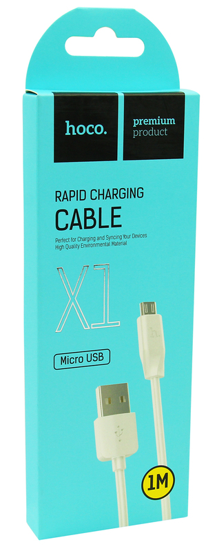 Kабель USB - microUSB Hoco X1 1M (White) 14535 фото