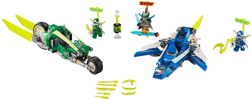 Конструктор LEGO Ninjago Скоростные машины Джея и Ллойда 71709 фото