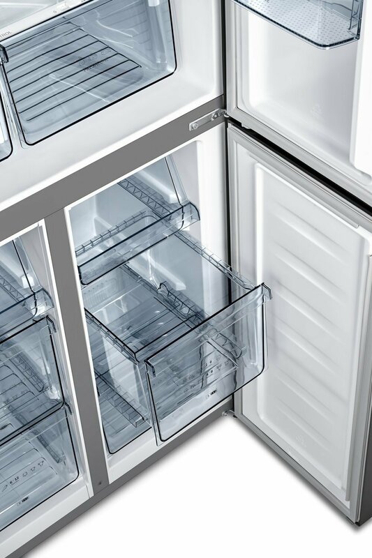 Багатодверний холодильник Gorenje NRM8181MX фото