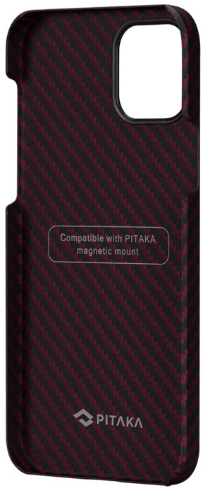 Чохол Pitaka MagEZ Case Twill (Black/Red) KI1203P для iPhone 12 Pro фото