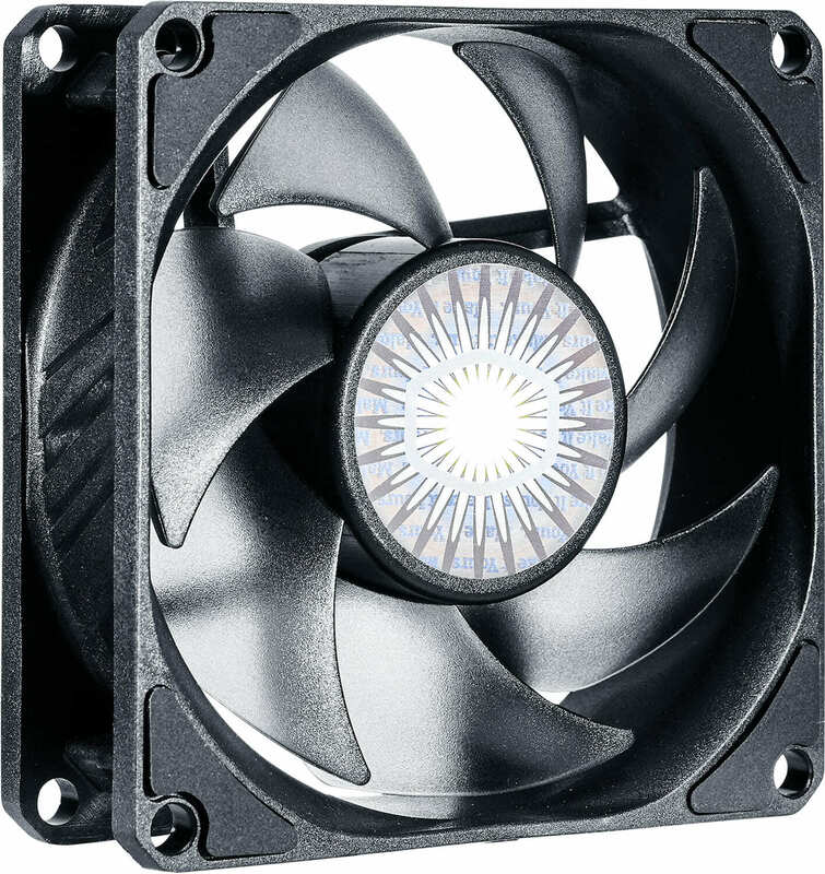 Корпусный вентилятор Cooler Master SickleFlow 80 Black, 80мм, 650-2500 об/мин, Single pack w/o HUB (MFX-B8NN-25NPK-R1) фото