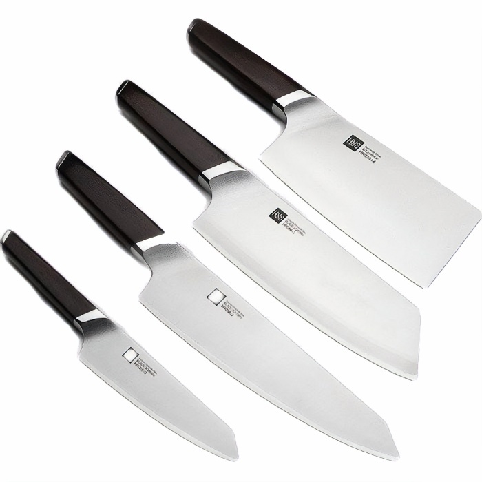 Набір ножів HuoHou сталеві з підставкою, 4 шт. (HU0033) фото