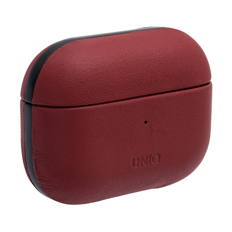 Чохол Uniq Terra Genuine Leather Snap Case - Mahogany (Red) для AirPods Pro фото