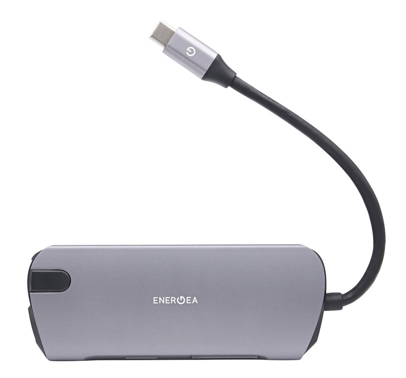 HUB Energea AluHub HDpro USB-C Aluminium (Silver) фото