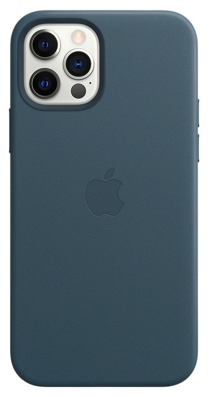 Чохол Apple Leather Case with MagSafe (Baltic Blue) MHKK3ZM / A для iPhone 12 Pro Max фото