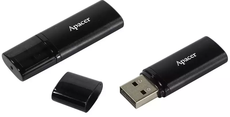 USB-Flash Apacer 128GB USB 3.1 AH25B Чорний фото
