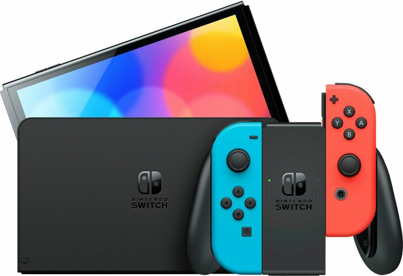 Игровая консоль Nintendo Switch OLED Model (Neon Blue/Neon Red set) фото