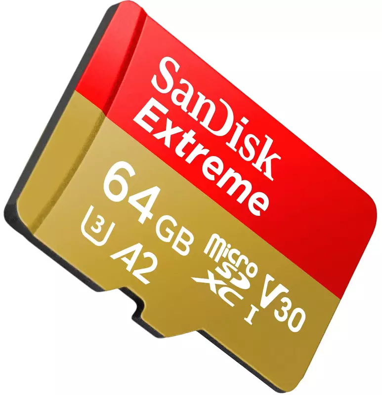 Карта памяти microSD SanDisk 64GB C10 UHS-I U3 R170/W80MB/s Extreme V30 + SD (SDSQXAH-064G-GN6MA) фото