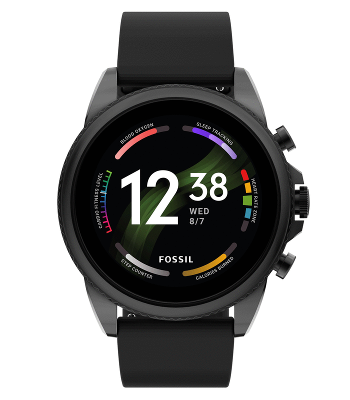 Смарт-часы Fossil Gen 6 44 mm Black Silicone (FTW4061) фото