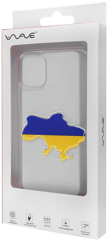 Чохол для iPhone 11 WAVE Clear Ukraine Edition Case (Ukraine Map) фото