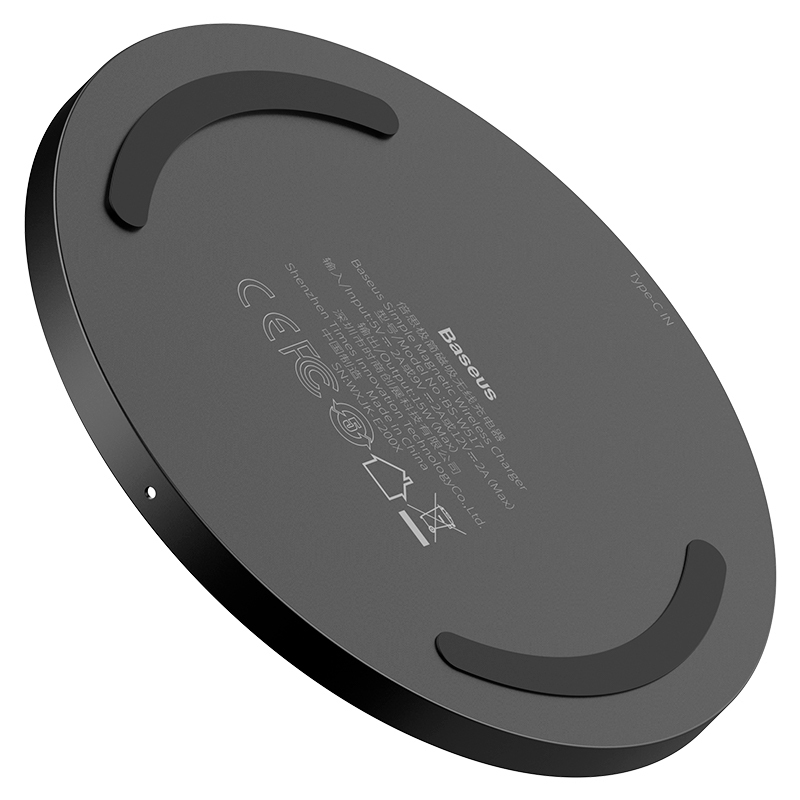 Беспроводное ЗУ Baseus Simple Magnetic 15W BS-W517 Qi (Black) фото