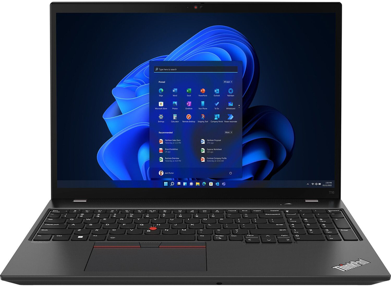Ноутбук Lenovo ThinkPad T16 Gen 1 Thunder Black (21CH005JRA) - фото - №0