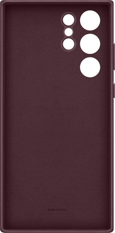 Чохол для Samsung s22 Ultra Leather Cover (Burgundy) фото