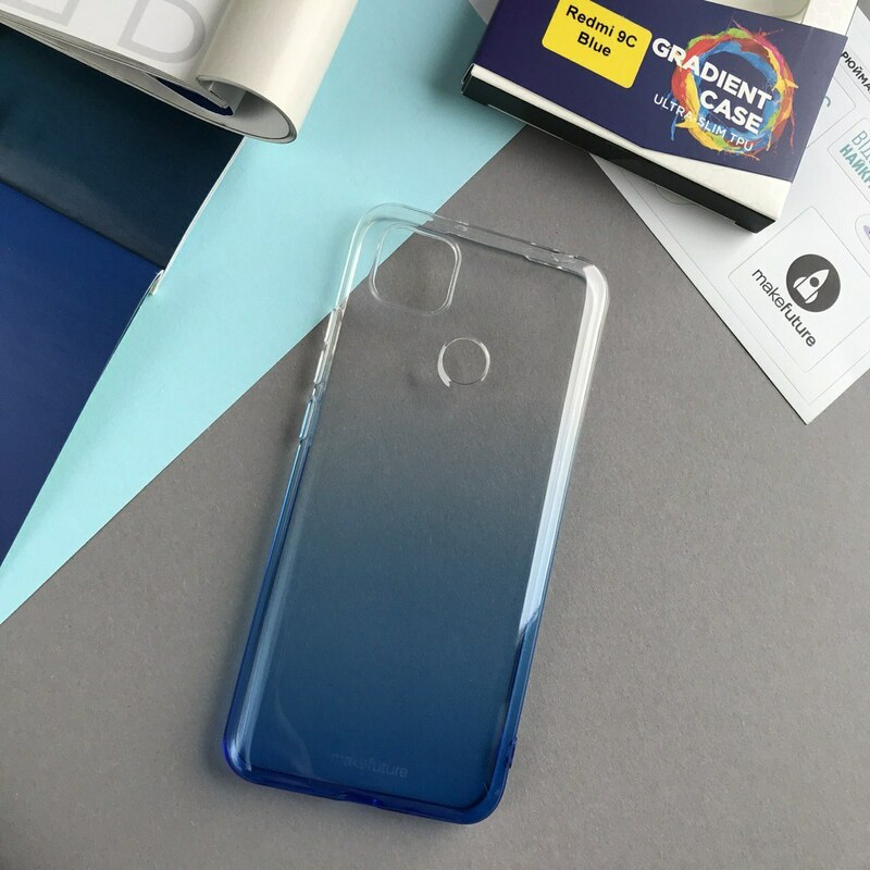 Чохол MakeFuture Gradient (TPU) Blue для Xiaomi Redmi 9C фото