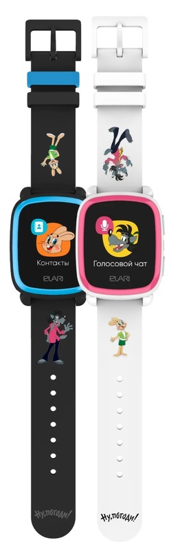 Детские смарт-часы с GPS-трекером Elari KidPhone NyPogodi (White) KP-NP-WP фото