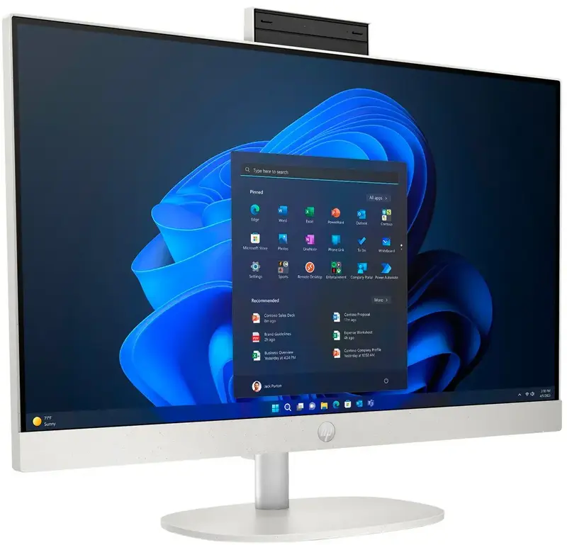 Моноблок HP ProOne 245 G10 Shell White (A54YGET) - фото - №5