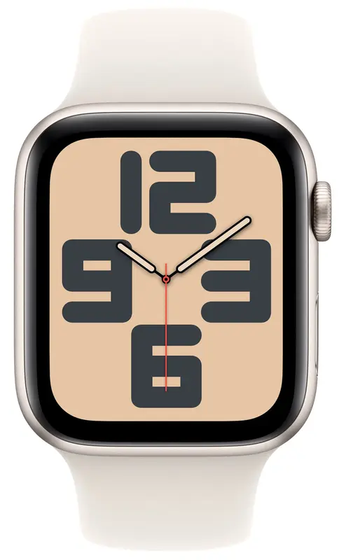 Apple Watch SE GPS + Cellular 44mm Starlight Aluminium Case with Starlight Sport Band - M/L - фото - №1