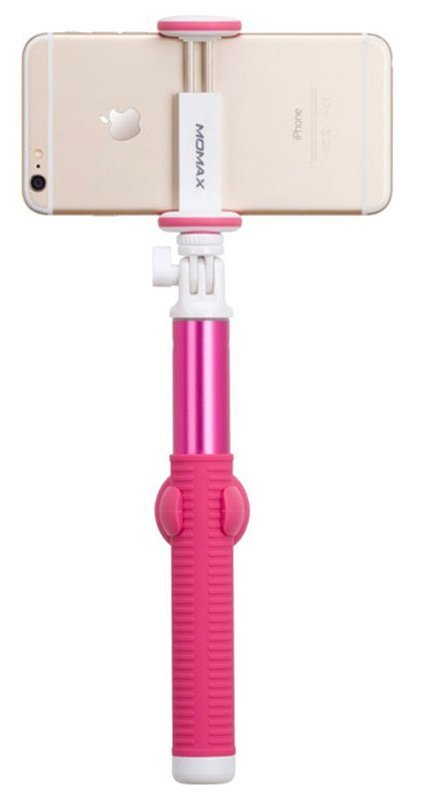 Монопод Momax Selfie Hero L Bluetooth Selfie Pod 100cm (Pink) KMS7P фото
