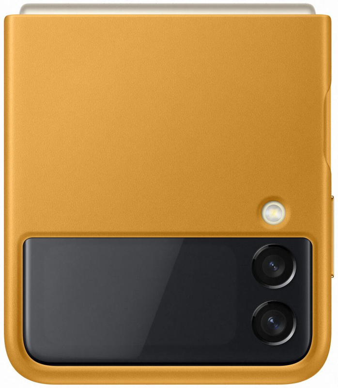 Чохол для Samsung Flip3 Leather Cover (Mustard) EF-VF711LYEGRU фото