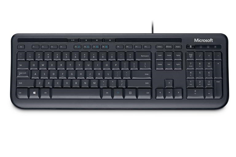 Клавiатура Microsoft Wired Keyboard 600 (Black) ANB-00018 фото