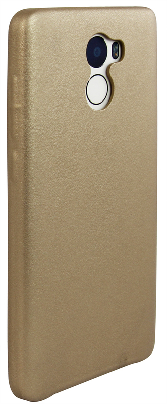 Чехол-накладка Gio Case Ultra-Slim Leather Gold для Xiaomi Redmi 4 фото