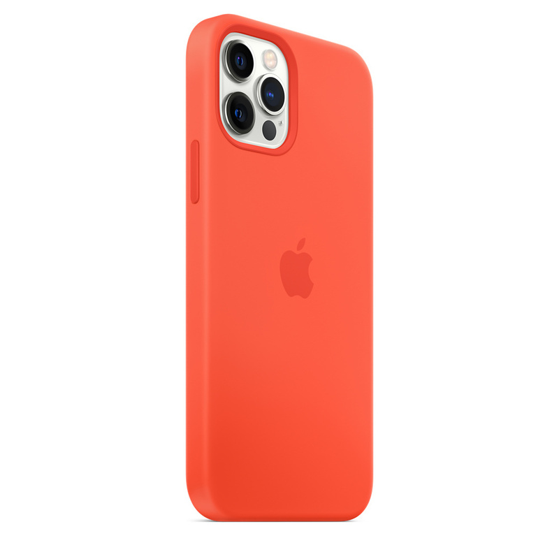 Чохол для iPhone 12/12 Pro Silicone Case with MagSafe (Electric Orange) MKTR3ZE/A фото
