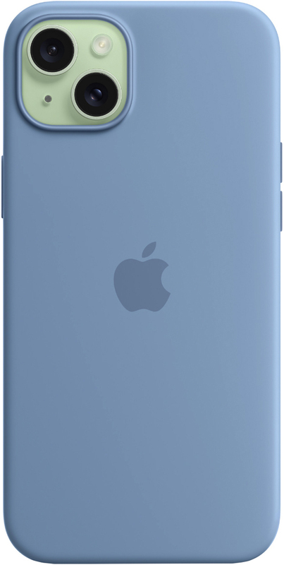 Чохол для iPhone 15 Silicone Case with MagSafe Winter Blue (MT0Y3ZM/A) фото